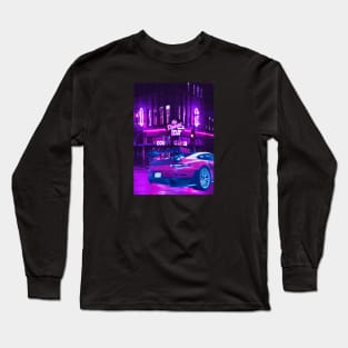 Car City Neon Synthwave Long Sleeve T-Shirt